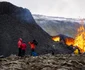 Islandezii au vizitat vulcanul Fagradalsfjall care a erupt în urmă cu câteva zile FOTO AFP 