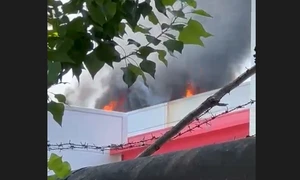 incendiu afi bucuresti foto captura video