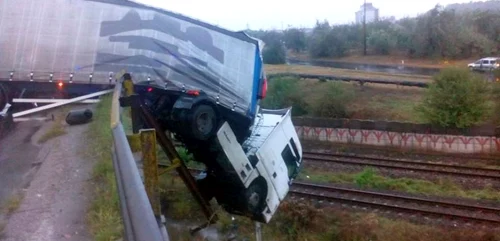 Accident spectaculos pe DN 25 Galaţi-Tecuci