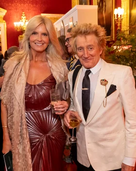 Rod Stewart și Penny Lancaster la Kings Foundation. FOTO: Instagram