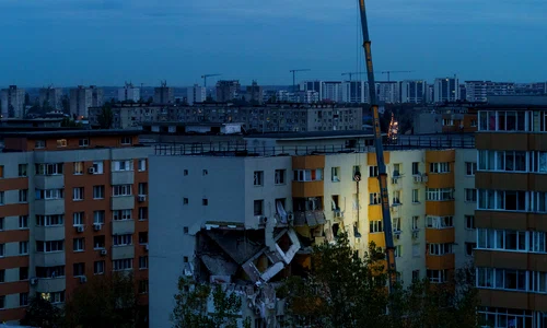 Blocul din Rahova unde a avut loc explozia FOTO Inquam Photos / Pană Tudor