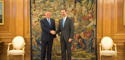Preşedintele Klaus Iohannis a fost primit de Regele Spaniei, în iulie 2015 FOTO presidency.ro