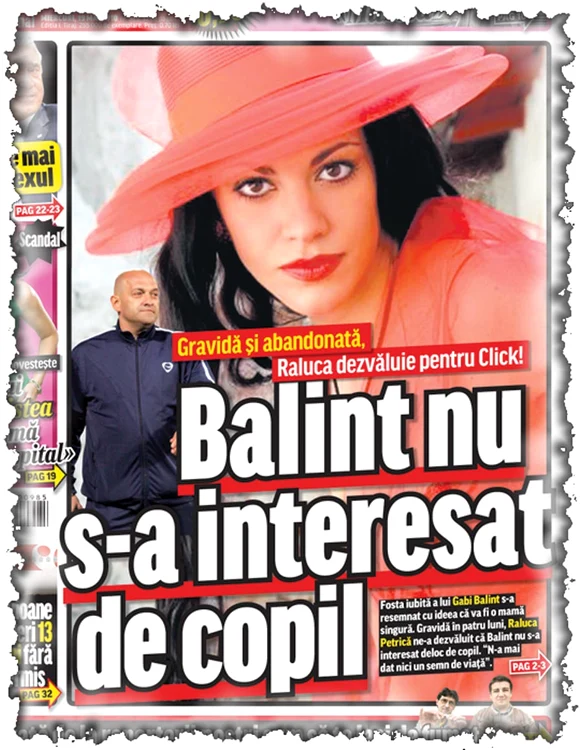 Nu s-a interesat de Raluca  Petrică în timpul sarcinii