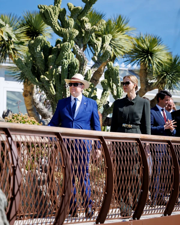 Charlene și Albert la redeschiderea grădinii exotice Monaco jpg