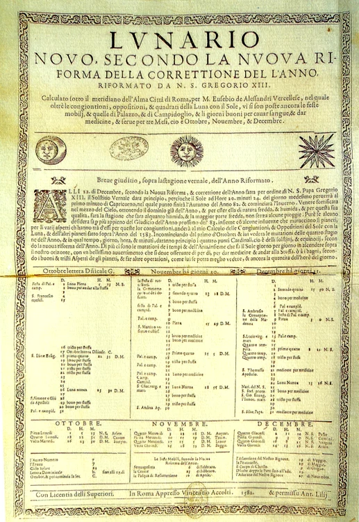 Calendarul gregorian FOTO wikipedia