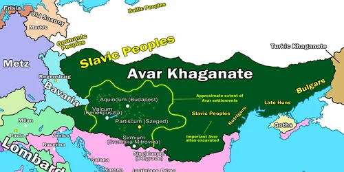 Avar Khaganate Map 602 FOTO Wikipedia