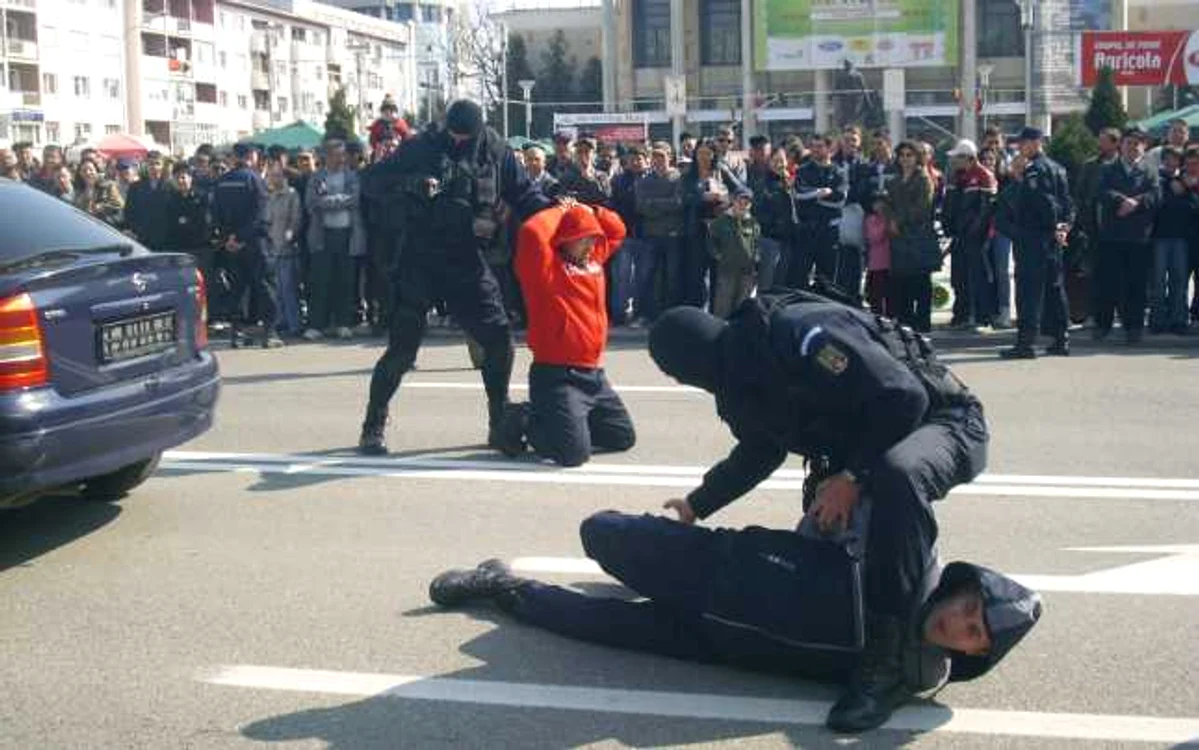 Jandarmii participat la exerciții demonstrative.