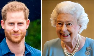 printul harry si regina elisabeta a IIa