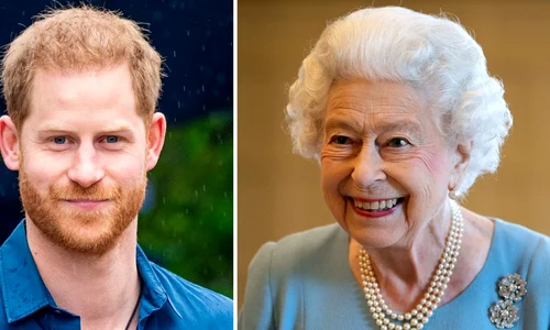 printul harry si regina elisabeta a IIa