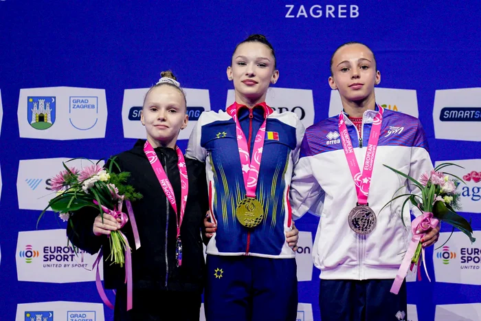 Aniela Tudor a ocupat locul 1 la sărituri la CE de gimnastică (Foto: FR de Gimnastică Artistică)