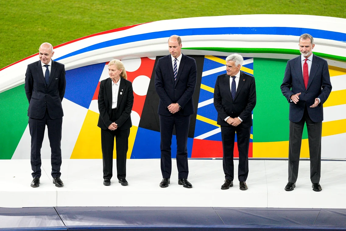 Regele Felipe și Prințul William au urmărit finala UEFA. FOTO: Profimedia