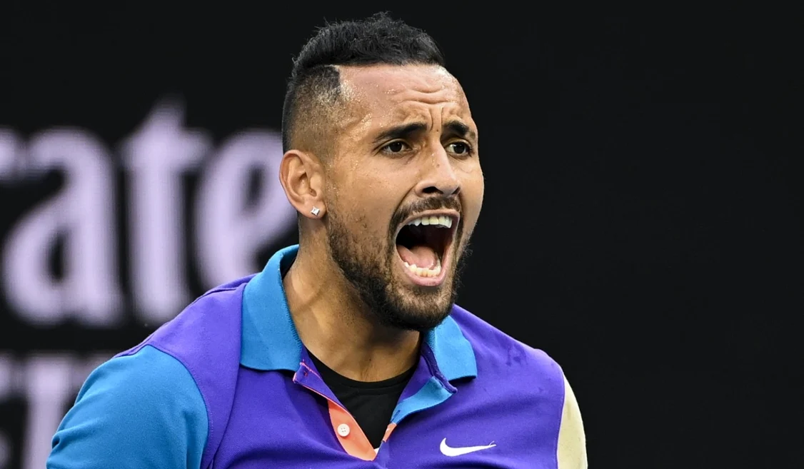 Nick Kyrgios, exploziv, ca de obicei. FOTO: Arhiva Adevărul