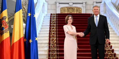 Maia Sandu şi Klaus Iohannis la Cotroceni