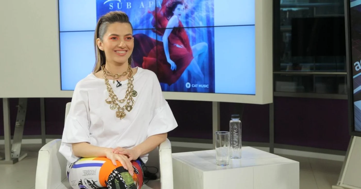 Lidia Buble în studioul Adevărul Live FOTO Eduard Enea