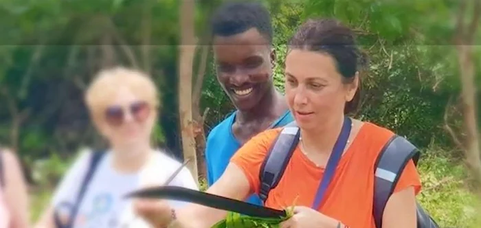 Camelia Tise în vacanța în Africa. Sursă foto: Observator 