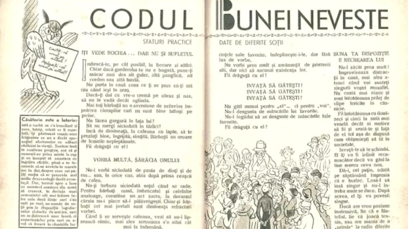 Cum erau sfătuite româncele să şi ţină bărbaţii fericiţi în „Codul bunei neveste”, din 1934: „Să nu mergi în târlici! Nu i înjura rudele, ale tale nu sunt mai bune“ jpeg