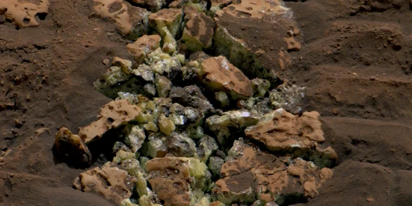 Rover-ul NASA Curiosity a găsit cristale de sulf pur. FOTO NASA/JPL-Caltech/MSSS