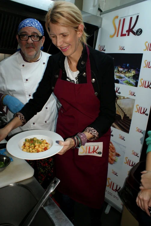 Monica Iagăr la restaurant