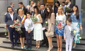 Cei doi copii din căsătoria cu Andrei Zaharescu au participat la ceremonie jpeg