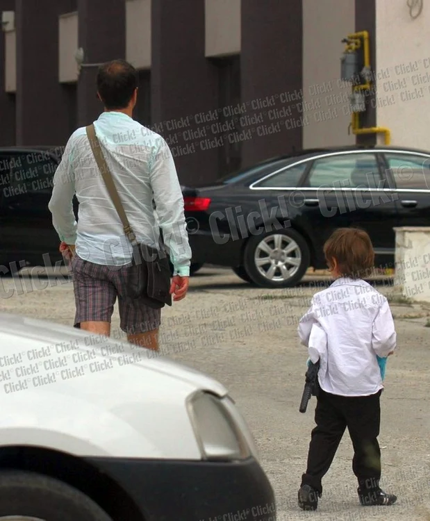 Călin Geambaşu şi fiul său (Foto: Alex Muscaliu)