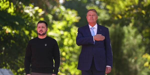 Volodimir Zelenski și Klaus Iohannis FOTO: Presidency