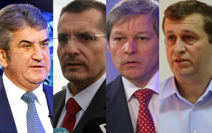 Gabriel Oprea, Petre Tobă (ministrul de Interne), Dacian Cioloş şi Radu Gavriş (şeful Serviciului Omoruri din Poliţia Capitalei) FOTO Adevărul