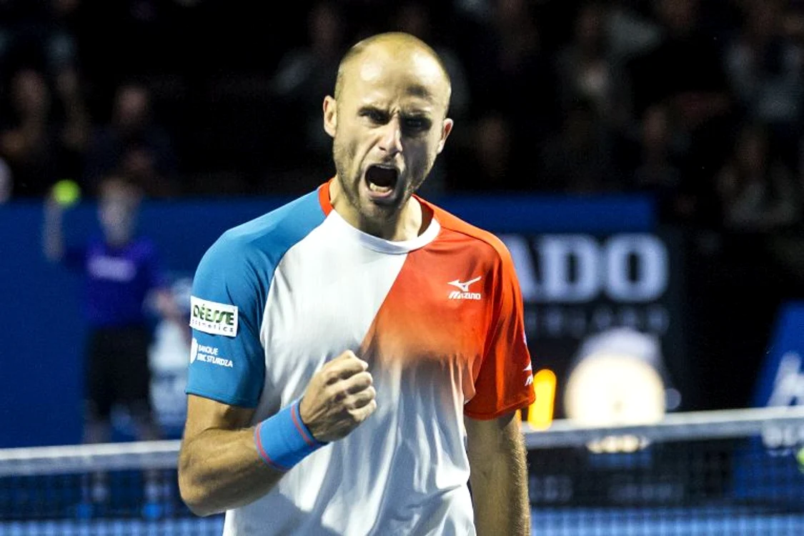 
    Marius Copil, dupa calificarea in finala turneului de la BaselFOTO: EPA  