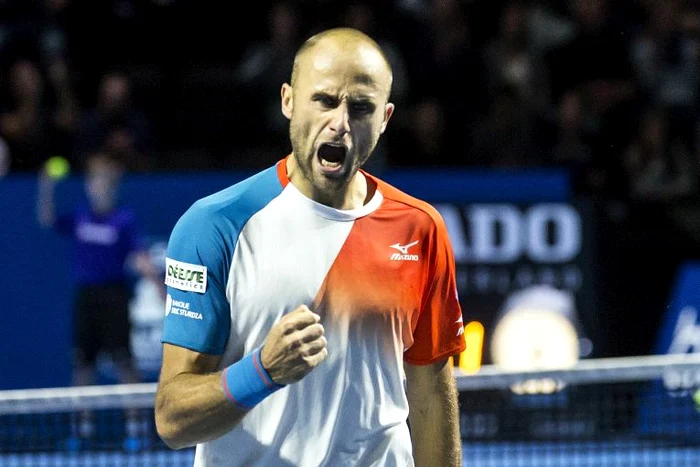 Marius Copil, dupa calificarea in finala turneului de la BaselFOTO: EPA