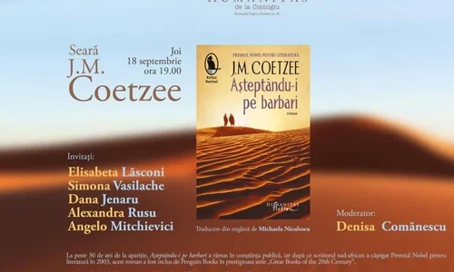 Lansare de carte: „Aşteptându i pe barbari”, de J M  Coetzee jpeg