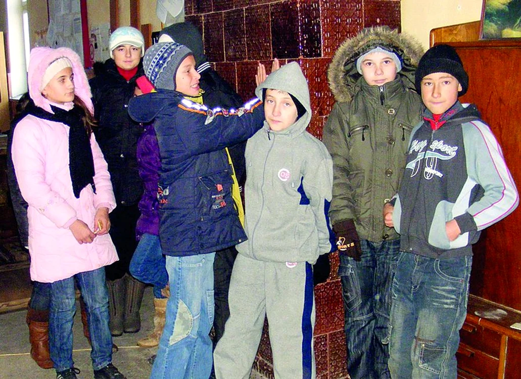 Copiii iau  cu asalt soba în timpul pauzelor