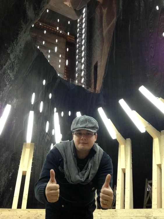 Paul Surugiu-Fuego în Salina Turda