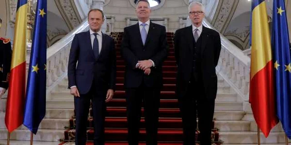Klaus Iohannis - Doland Tusk - Nikolaus Von Liechtenstein / FOTO Inquam Photos / George Călin / 4 mar 2020