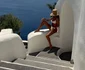 Diana Munteanu în Santorini. FOTO: Instagram