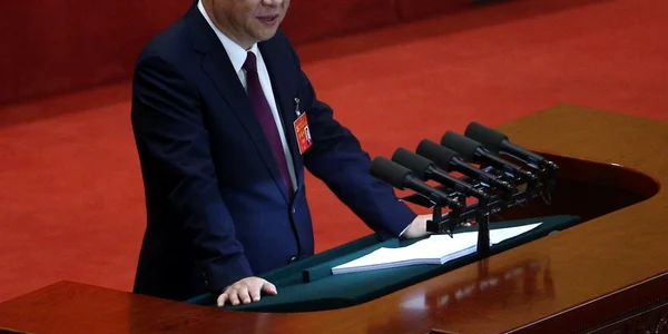 Preşedintele chinez Xi Jinping ţine un discurs la al XIX-lea congres al Partidului Comunist Chinez (PCC) FOTO EPA-EFE / Wu Hong