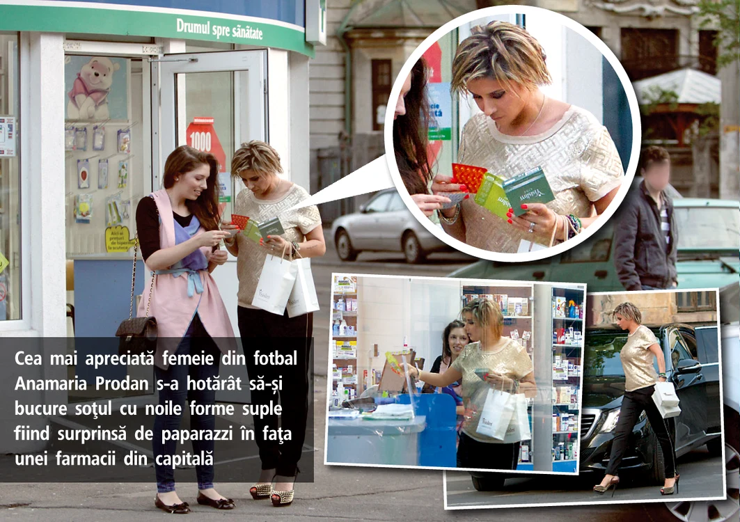 
    Cea mai apreciată femeie din fotbal Anamaria Prodan s-a hotărât să-și bucure soțul cu noile forme suple fiind surprinsă de paparazzi în fața unei farmacii din capitală  