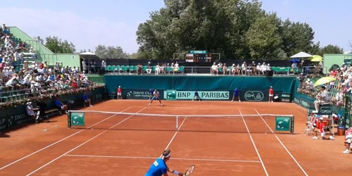 Marius Copil la Cupa Davis România-Slovacia pe Arena Idu Mamaia Foto Sînziana Ionescu