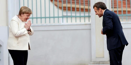 Angela Merkel şi Emmanuel Macron FOTO EPA-EFE