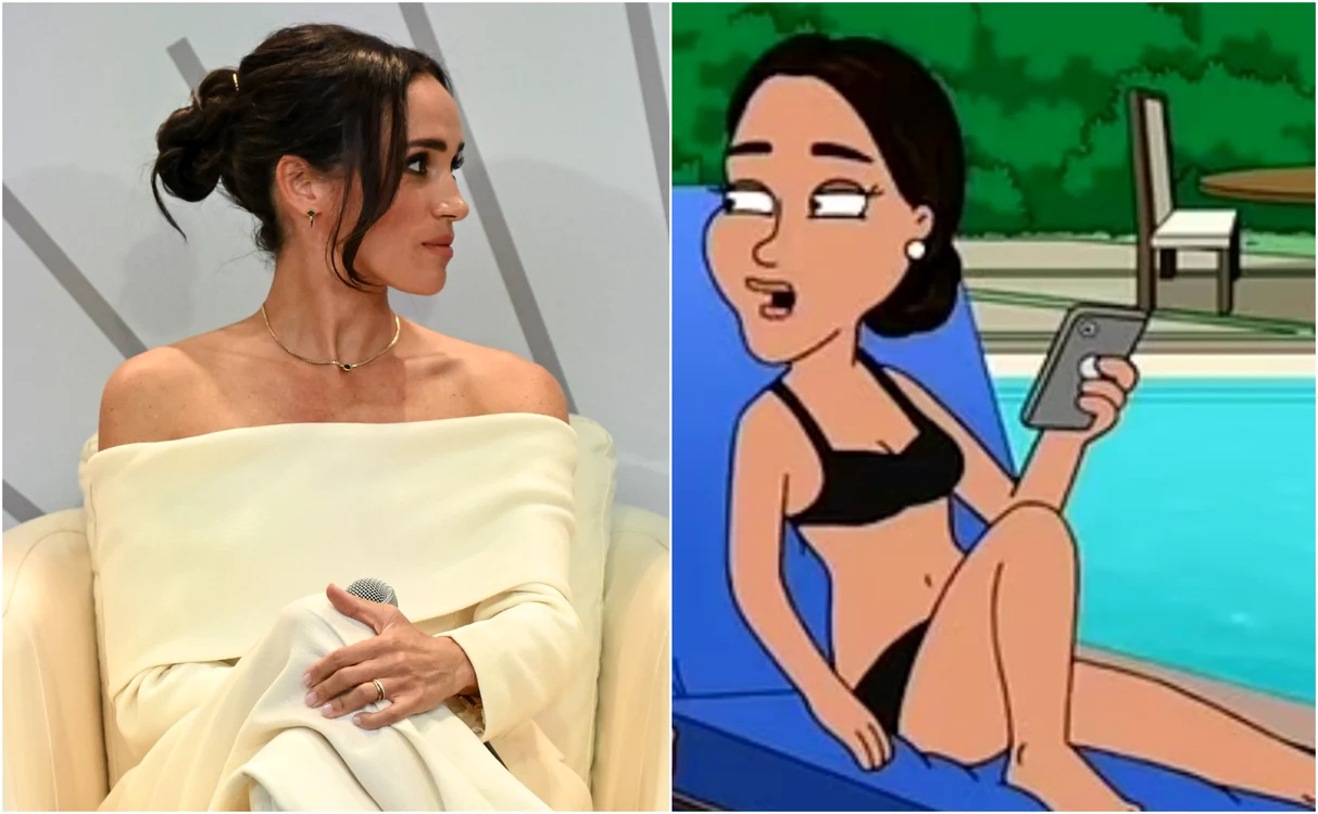 Meghan Markle consideră că portretizarea din „Family Guy” este „o insultă”. FOTO: Getty/captură TV