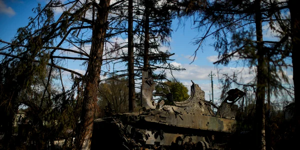 Tanc distrus in Ucraina FOTO Profimedia jpg