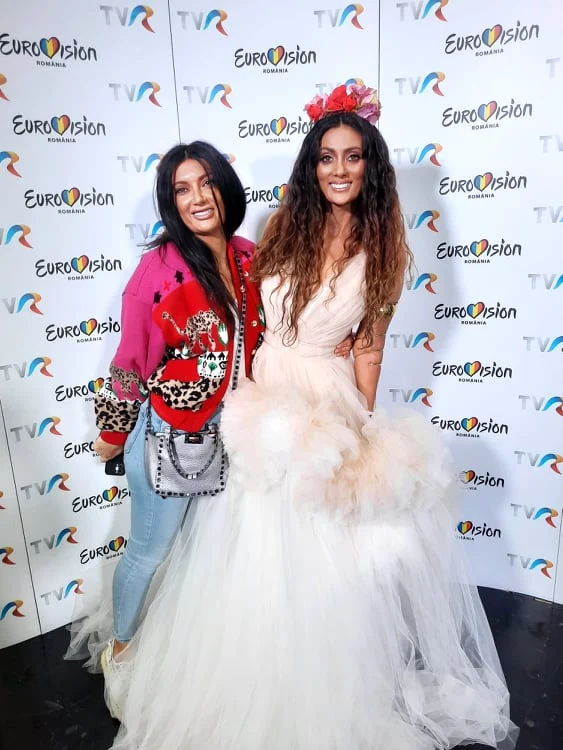 Rochia purtată de Claudia Pavel la Eurovision