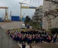 Protest la Șantierul Naval Mangalia FOTO BNS