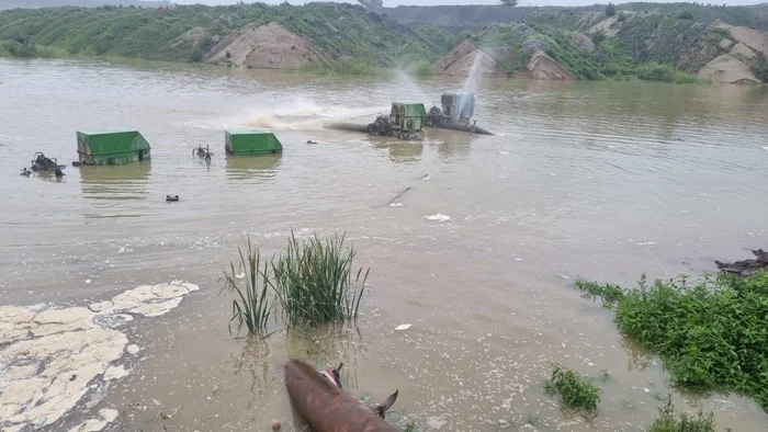 O parte din cariera Roșia a fost inundată Foto: Radio Infinit