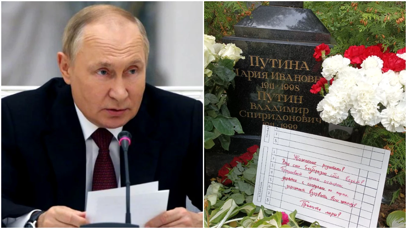 Ce mesaj a primit Putin pe mormântul parinților săi