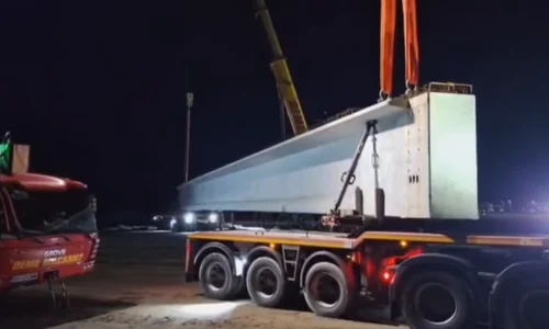 FOTO CNAIR grinzi pe santierul Boița Autostrada Sibiu Pitești png