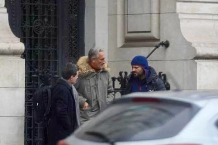 Matei paun și Nicușor Dan în Fața Primăriei Capitalei