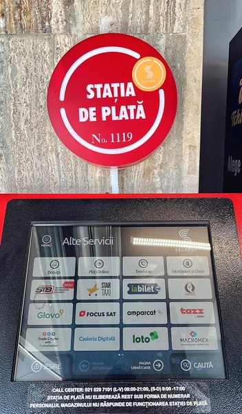 Cardurile STB pot fi încărcate de la stațiile de plată SelfPay VIDEO