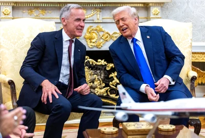 Donald Trump și Mark Carney FOTO Profimedia 