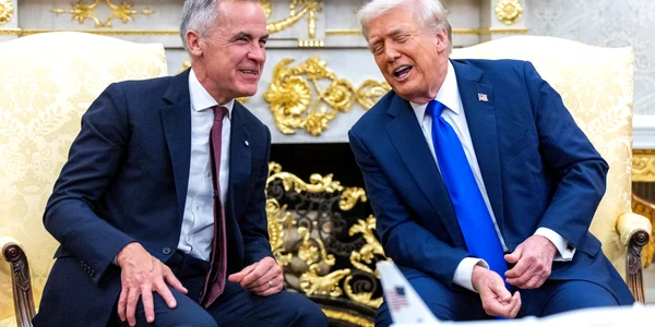 Donald Trump și Mark Carney FOTO Profimedia 