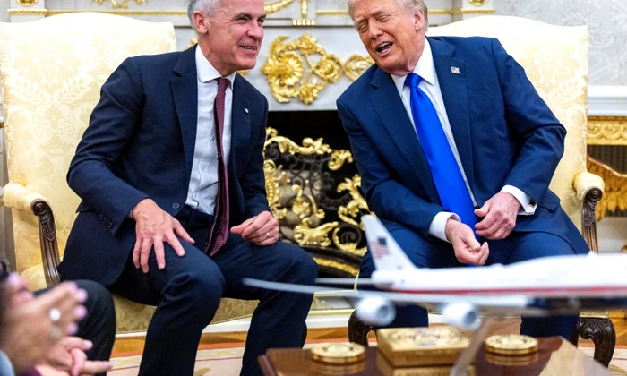 Donald Trump și Mark Carney FOTO Profimedia
