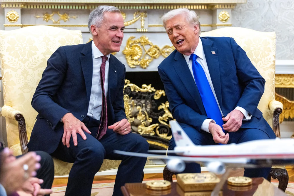 Trump glumește despre o „fuziune” între SUA și Canada într-o conferință cu premierul Mark Carney: „Nu acolo voiam să ajung”